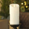 Luminara Wachstropfen flammenlose LED-Kerze, weiß, 7,6 cm x 16,5 cm, Timer-Funktion, Echtwachssäule, batteriebetrieben, geruchlos, sicher, langlebig