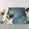 ESASAM Lustige Mops-bedruckte Decke, Anti-Pilling-Flanell, super weich, bequem und warm.