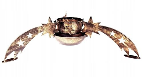 HUW Weihnachtsbaumständer mit Wasserbehälter - aus hochwertigem Metall Stahl - Baumhöhe bis 2 m 200 cm - Stammdurchmesser bis 11,5 cm - Wasser Christbaumständer Antik Design Christmas - Komet