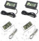 Aquarium Thermometer Digital Thermometer Fühler LCD Kühlschrank Thermometer Wasserdicht für Kühlschrank, Gefrierschrank, Aquarium, Eingebettetes Thermo-Hygrometer