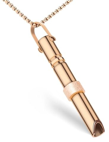 Breathlace Breathing Necklace,Anxiety Relief Breathing Necklace for Men and Women Breathing Exercises, Anxiety Relief, Meditation(Gold)