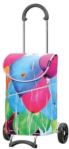 ANDERSEN Einkaufstrolley - Scala Shopper Mix A20 | mit Flüsterrädern, klappbar, aus Stahl, bis 40 kg - Tasche Limited Edition, Seitenfach, Innenfach, 46 L