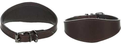 Flamingo Halsband Denver Whippet BRAUN S/M 26-32CM 50MM
