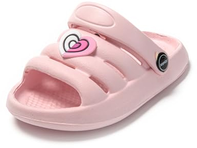 JOMIX Ciabatte Bambina Piscina Estive Sandali Bimba Mare in Gomma Eva Pantofole Ragazza Spiaggia Casa Morbido SP9449 Rosa 28