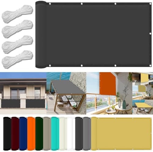 Pergola Canopy Replacement 3 x 3 m(9.8 x 9.8ft) Waterproof Canopy Awnings 98% UV Block with Free Rope & Fixing Kit Garden Patio Party Sun Shades, Dark Grey