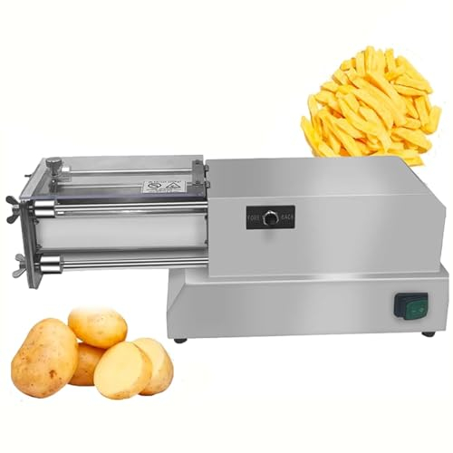 Machine à Couper Les Frites, Coupe-Pommes de Terre Professionnel en Acier Inoxydable avec Lame et Pieds d'aspiration, Coupe-légumes Domestique pour Pommes de Terre, Carottes, conco