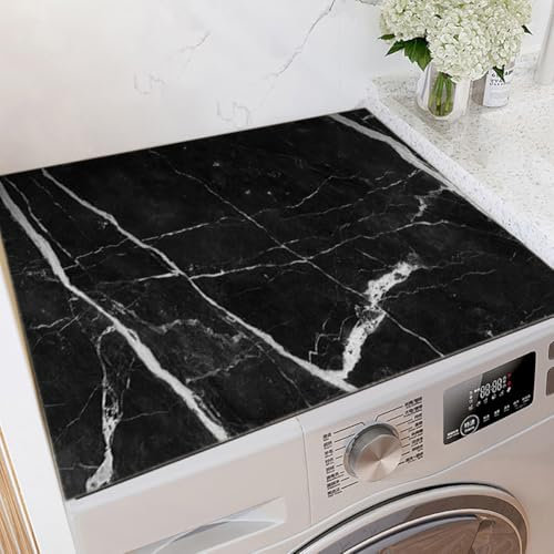 Tappetino Antiscivolo per Lavatrice e Asciugatrice 50x60cm,Super Assorbente Tappetino Protezione Superiore per Lavatrice a Tamburo Coperchio Universale per Frigorifero Cucina Lavanderia (Multicolore4)