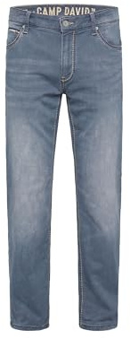 Camp David Herren Jeans CO:NO Comfort Fit Grey Blue Used Jogg 30 32