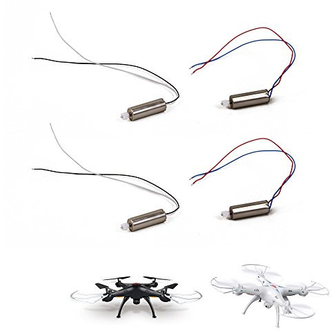 4 × Universal leistungsstarker Motor für Syma X5SC, X5SW, X5HC, X5HW Quadcopter, Drohne, 2 × A u. 2 × B für Rc Modellbau, Auto, Fahrzeug, Spielzeug, Flugzeug, DIY Technik Projekte, Bastler und Tüftler
