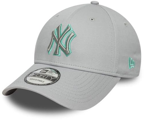 New Era 9Forty Strapback Cap Outline New York Yankees grau