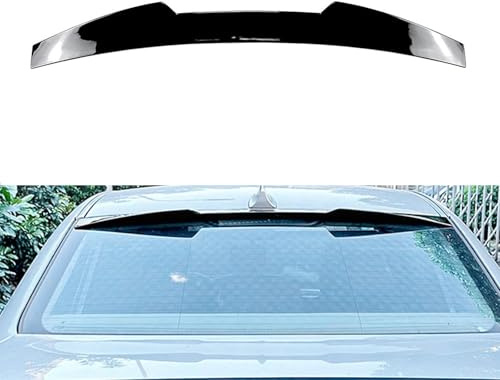 FINMOKAL Dachfenster Heckspoiler Kompatibel mit 2003-2010 BMW 5er E60 Limousine, Glänzend Schwarz E60 Heckscheibe Dachspoiler Visier Flügel