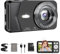 Fotocamera digitale 4K 64MP, autofocus fotocamera compatta con zoom digitale 18X, schermo da 2,8, selfie e fotocamera vlogging, funzione webcam, flash LED, scheda SD da 32 GB, fotocamera portatile