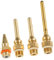 Lurrose 4Pcs Copper Hot Glue Sprayer Nozzle Assorted Long Tube Tips for Enhanced Flow Durable and Lightweight for Crafts and Home Repairs