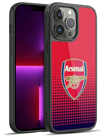 Head Case Designs Officially Licensed Arsenal FC Fade Crest 2 Gel Armour Case [Military Grade Protection] Compatible With Apple iPhone 13 Pro Max