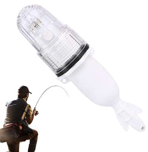 Fishing Strobe Lights, Safety Beacon, Bait Lamp, Glow Stick Alternative, 8.27x2.28 inches, Waterproof Flash, for Saltwater Use, Kayak Trips, Pontoon Boats, Marine Buoys, Paddle
