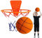 Quiet Basketball, Silent Soft Sport Ball mit Hoop Black Foam Design, Wall Or Door Mount Set, for Home Gym, Apartment Use, Bedroom Practice, Kids Indoor Fun, Training Drills