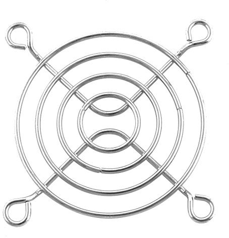 sourcing map 6cm 60mm Computer PC Case Fan Grill Protector Metal Finger Guard Silver Tone
