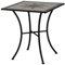 Siena Garden 875352 Tisch Stella, 64x64x71cm, Gestell: Stahl, pulverbeschichtet in schwarz matt, Fläche: Mosaik,Tischplatte: Keramik
