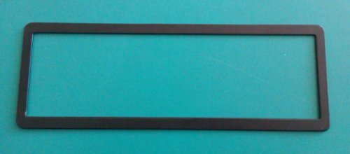 Marco embellecedor para radio de coche universal ISO metal negro adaptador de radio