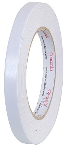 Pro Power ADST12X33 Doppelseitiges Klebeband, 12 mm x 33 m, Weiß