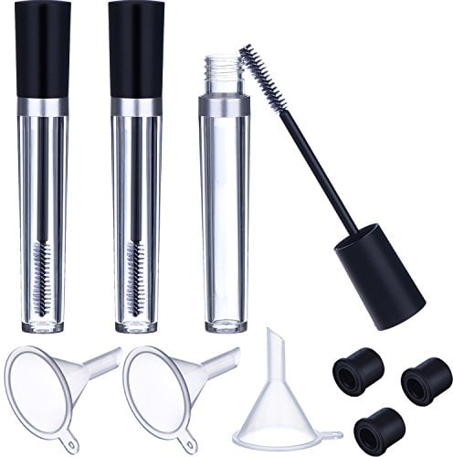 8ml Mascara Leerrohr mit Wimpertusche Stab Wimpern Creme Container Flasche, Kautschuk Einsatz, Trichter Set für Rizinusöl