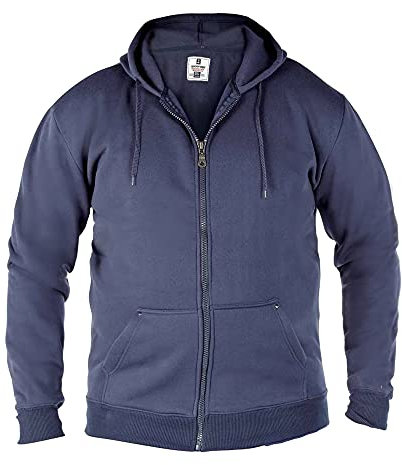 Duke Mens D555 Rockford Cantor Heavyweight Kingsize Full Zip Hoodie (2XL) (Navy)