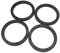 sourcing map 4pcs 6.5 Auto Car Speaker Spacer Ring Adapter Bracket Extender