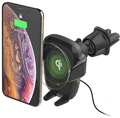 iOttie Auto SenseQi Aufladen Automatische Klemmung CD + Entlüftung für iPhone XS Max R 8 Plus 10 W für Samsung Galaxy S10 E S9 S8 Plus Edge, Hinweis 9