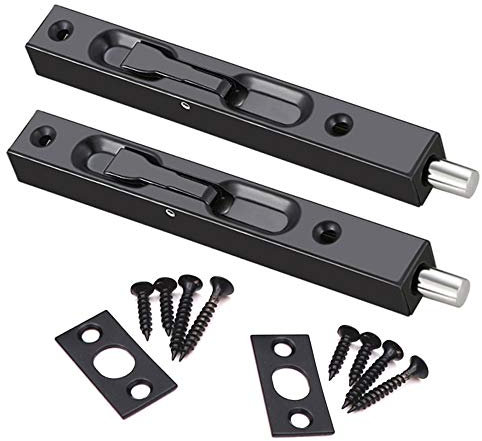 Cerradura de seguridad para puertas francesas, puertas compuestas, puertas de madera, puertas dobles, puertas virtuales, pestillo puerta, pernos (2 unidades)