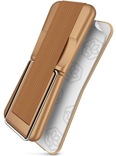 ONEFLOW® ClipGrip - Handy Fingerhalterung mit Ständer für alle Cubot Modelle | Handyständer Ring Finger Halter Handyring Selbstklebend, Gold