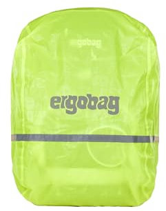 ergobag Regenschutz - für Schulrucksäcke, wasserdicht, Leuchtfarben, Reflektoren, Gummizug
