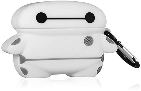 Lupct Cartoon Case for AirPod Pro 2019/Pro 2 Gen 2022 Cover Cases Cute Funny Cool for Boys Teen Girls Girly Kids Fun Unique Character 3D Trendy Kawaii Pretty for AirPods Air Pods Pro (Big White)