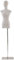 BUYAOBIAOXL Schneiderpuppen Schneiderbüste Weiblicher Schaufensterpuppe Poratble Für Home/Online-Shop/Show, Mode Kleid Form Kleidungsanzeige Mit Metallstand (Color : Without Head)