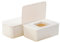 Wet Wipes Dispenser Tissue Box Holder with Lid Dustproof Baby Nappy Wet Tissue Box Cover Toilet Wipes Storage Container Keep Wipes Fresh & Safe Napkin Holder Case for Home, Car or Office Desk (White)