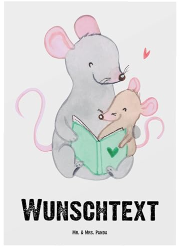Mr. & Mrs. Panda Personalisierte Karte Erzieherin Herz - Geschenke, Kindergarten, postkarten, individuelle postkarte, Firma, Spruch, Beruf, personalisiert, Kindergärtnerin, Lustig, mit Namen