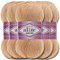 Alize 5x 100g Cotton Gold Batik Türkische Premium Wolle Baumwolle und Acryl Handstrickgarne Garn Yarn Babywolle Strickgarn mit Akzente Accessoire Baby zum Häkeln Stricken (Dusty Powder | 446)