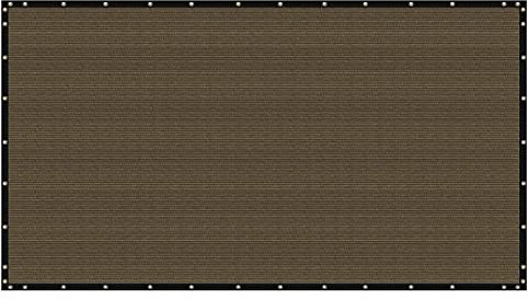 Usknxiu Robuster Gartenzaun, mit UV-Schutz Windschutz Balkon Sichtschutz, Sichtschutz-Gartenschutzabdeckungen für Zaun-Wand-Garten,Braun,1.5 * 4M