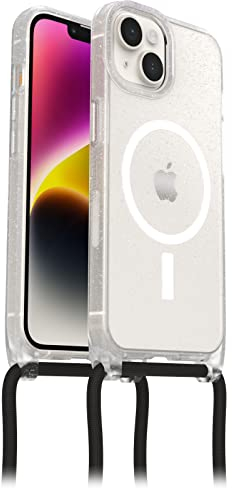 OtterBox React Necklace Hülle mit MagSafe für iPhone 16e, iPhone 14, Hülle mit Verstellbarer und Abnehmbarer Handykette, Getestet nach Militärstandard, Stardust, Keine Einzelhandelsverpackung
