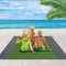 XIANGUO Outdoor Camping wasserdichte Gezeitenmatte Faltbare Rasen Strand Decke Picknick Decke Zelt Matte (Armeegrün, 140 * 200)