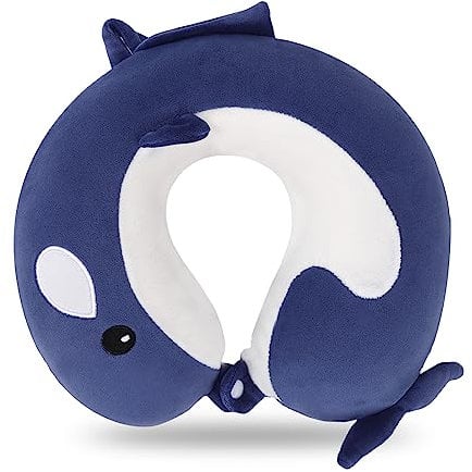 Reisekissen Tier Reisekissen Nackenstütze 30*30cm Memory Foam Nackenkissen Niedlich Kinder Reisekissen U-förmiges Memory Schaum Nackenkissen Erwachsene Nackenkissen für Auto Flugzeug Zug Büro Heim (E)