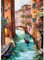EOBROMD Diamond Painting Erwachsene Landschaften, 5D Diamant Painting Bilder Erwachsene Stadt am Wasser, DIY Diamond Painting Bilder Diamant Malerei Set für Wanddekoration 30x40cm