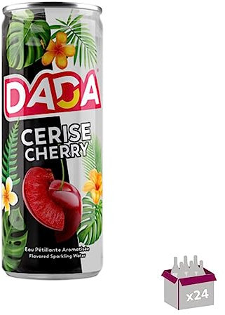 Dada - Eau gazeuse goût cerise - 24x33 cl