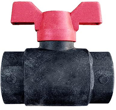 Jardibric - Hydraulischer Anschluss – Ventil aus glasfaserverstärktem Polyamid – Kugelhahn aus Metall – PN16 (Druck max. 16 bar) – Aqua Flow Polypro. B. Sph. (FF 20 x 27)