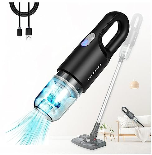 Aspirateur sans Fil, 12000Pa Aspirateur Eau Et Poussiere Filtre Hepa, pour Poils d'animaux Maison Voiture,Black