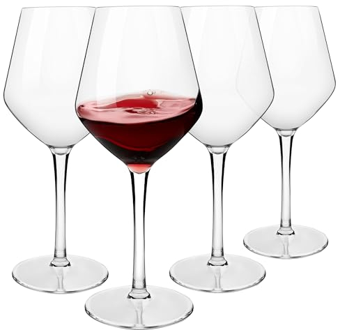 HAHASHOW Incassable Verres à vin 100% Tritan-Plastique Verres à vin 440ml Verres à Boire pour Le Parti Lot de 4