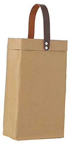 GLEAVI à Vin en Papier Kraft Fourre-Tout à Vin Sacs- d'alcool Sacs d'emballage De Vin Sacs- De Vin pour Bouteilles De Vin Porte-Bouteille Cuir De Bouteille Portable