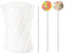 Frcctre 500 Pack Acrylic Lollipop Sticks, 6 Inch Clear Cake Pops Sticks Reusable Candy Sticks Treat Sticks for Cake Pops Cupcake Toppers Candy Dessert Chocolate Cookies