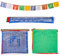 ZenBless Tibetische Gebetsflaggen-Set, 10 Flaggen, 34,8 x 34 cm, buddhistische Flagge, gesegnet von tibetischen Mönchen, fünffarbige Flagge mit 10 Schriftkombinationen für den Außenbereich,