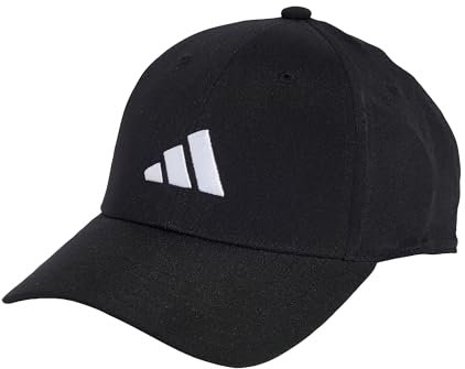 adidas Unisex Bball Cap LT EMB New Logo, Black/White, L
