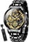 OLEVS Skelettuhren für Herren Schwarz Analog Quarz Multifunktional Chronograph Easserdicht Luxuriös Modisch Leuchtend Armbanduhren für Herren